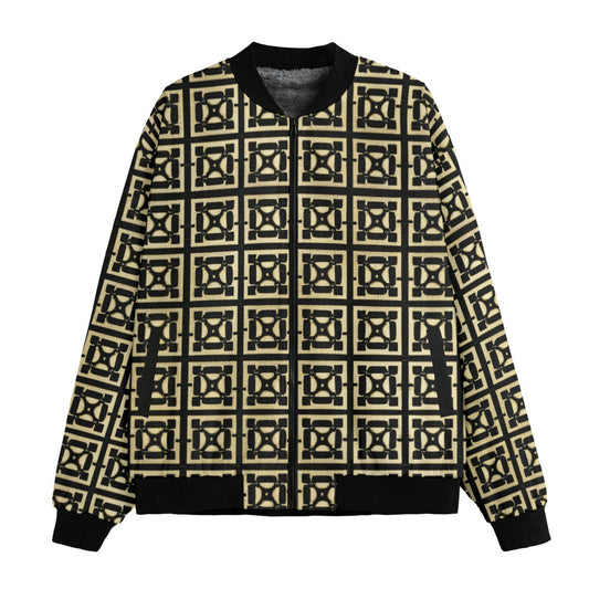 kokorepublic  Print Men’s Fleece Bomber Jacket
