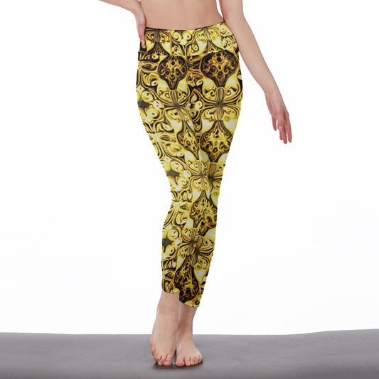 kokorepublic Women's High Waist Leggings | Side Stitch Closure