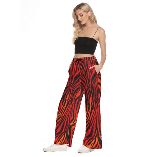 kokorepublic Women's Side Slit Snap Button Trousers