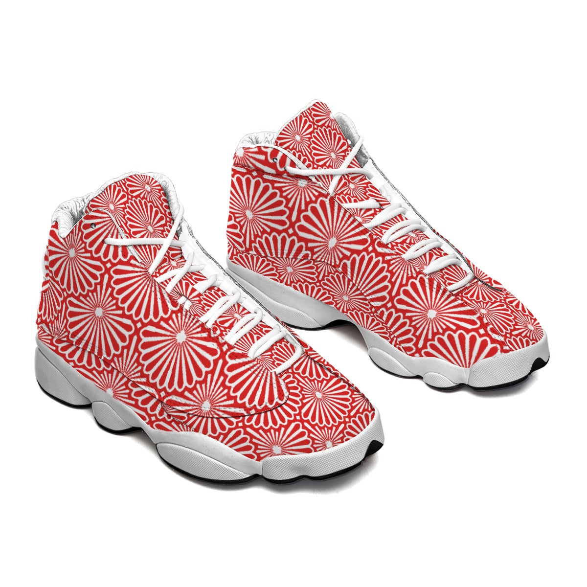 Kokorepublic Men's Curved Basketball Shoes With Thick Soles
