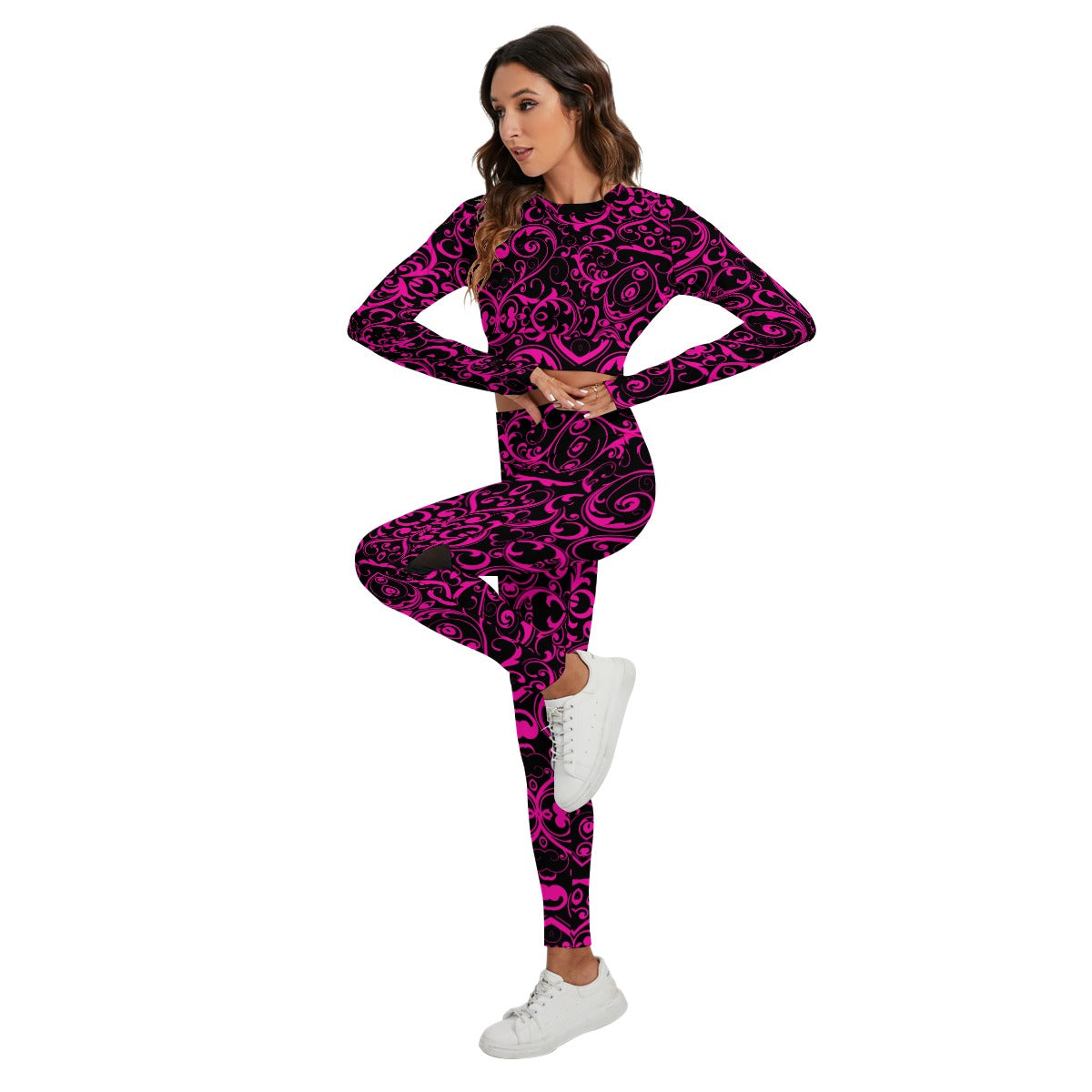kokorepublic Unisex Bomber Jacket Sport Set With Backless Top And Leggings