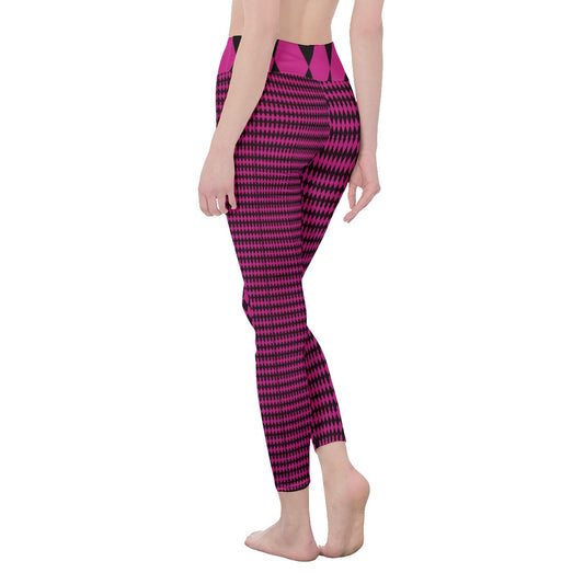 All-Over Print Women's High Waist Leggings | Side Stitch Closure