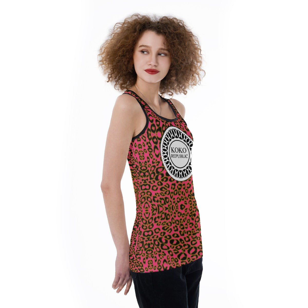 kokorepublic Print Women's Back Hollow Tank Top