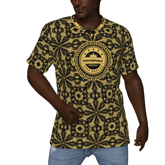 Kokorepublic  Print V-Neck T-Shirt