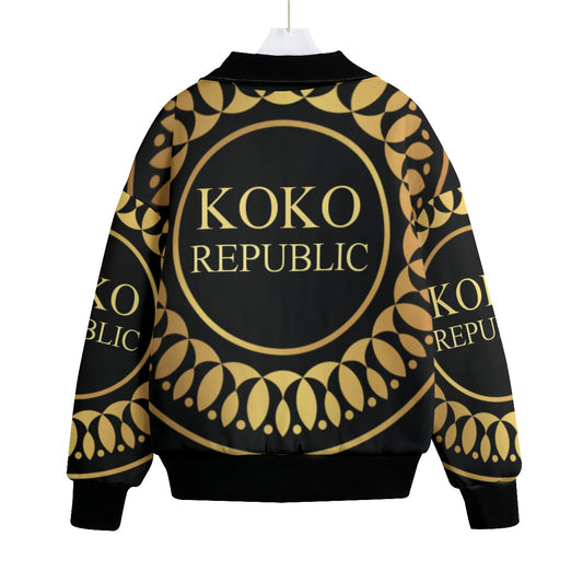 All-Over Print Unisex Knitted Fleece Lapel Outwear