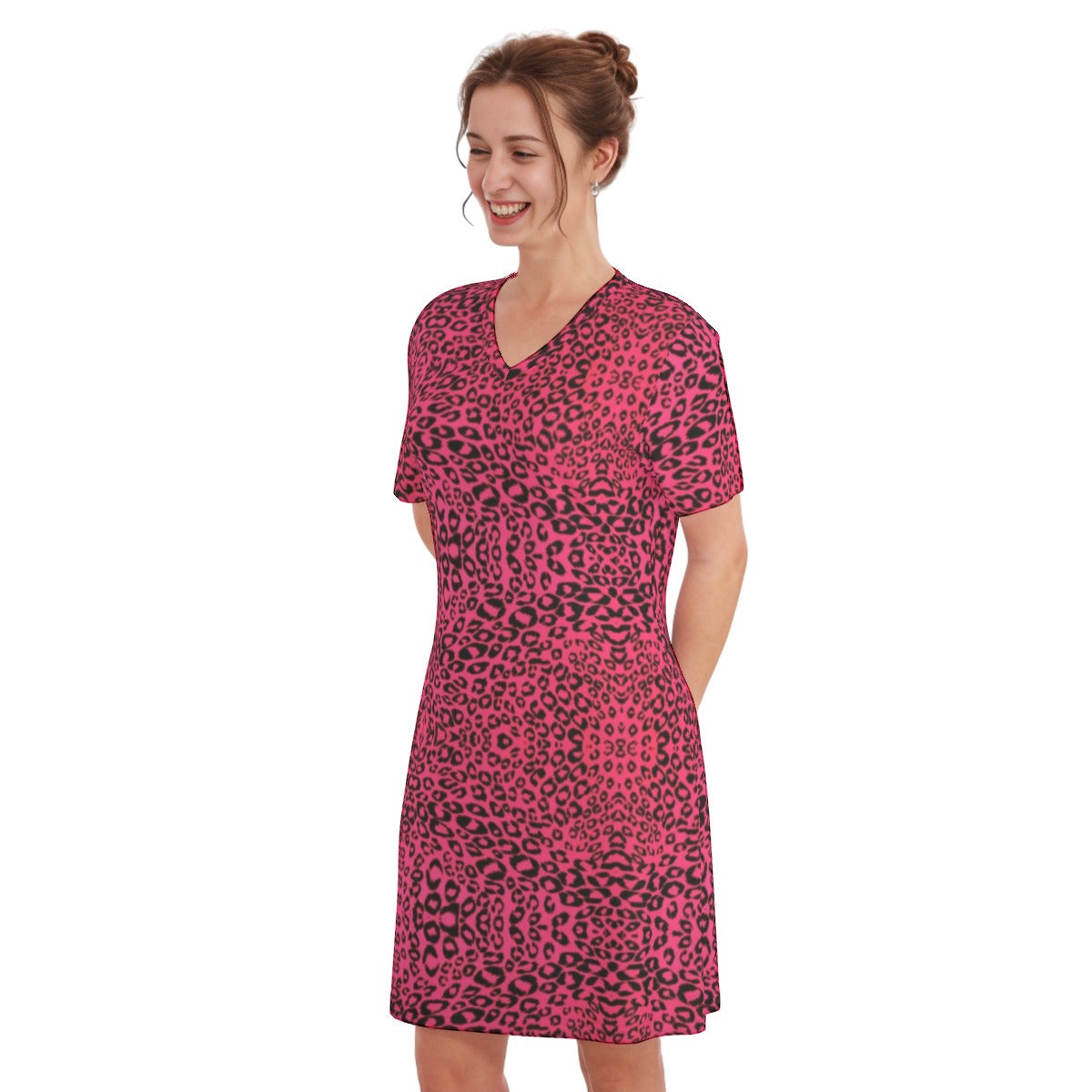 kokorepublic Women's V Neck Dress|180GMS Cotton
