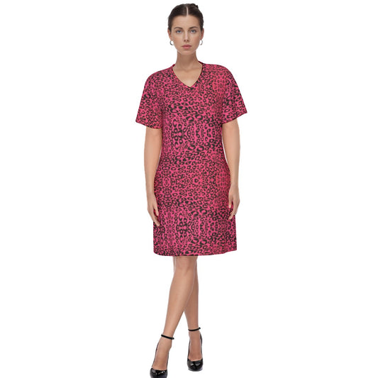 kokorepublic Women's V Neck Dress|180GMS Cotton