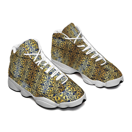 kokorepublic Men's Curved Basketball Shoes With Thick Soles