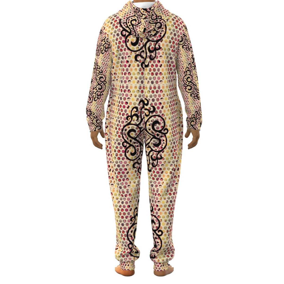 kokorepublic All-Over Print Unisex Thickened Home Jumpsuit