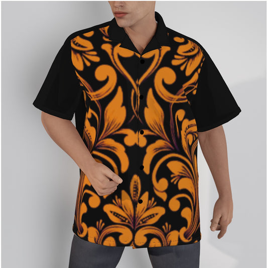 kokorepublic Men's Hawaiian Shirt With Button Closure