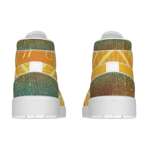 Men's Synthetic Leather Stitching Shoes