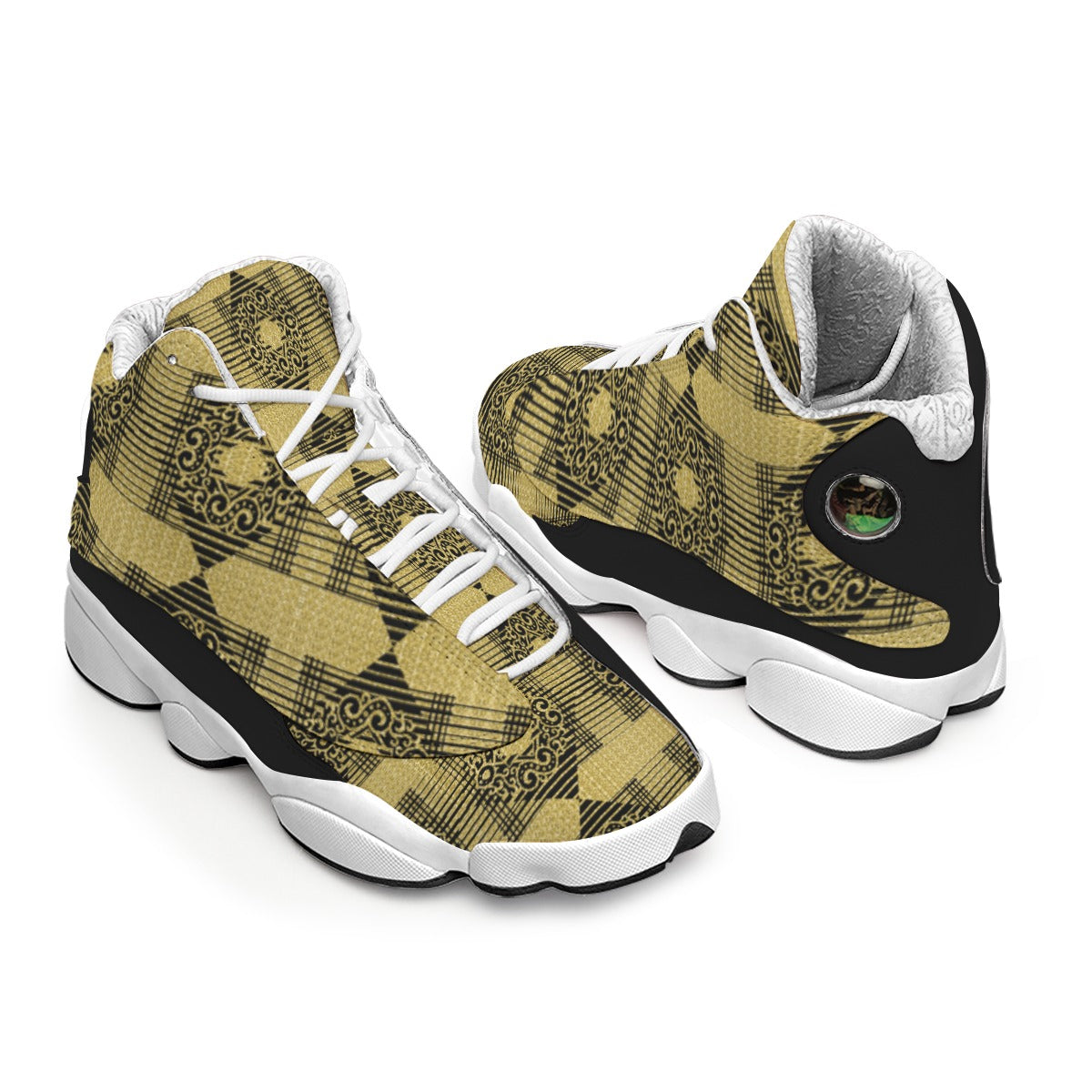 kokorepublic Men's Curved Basketball Shoes With Thick Soles