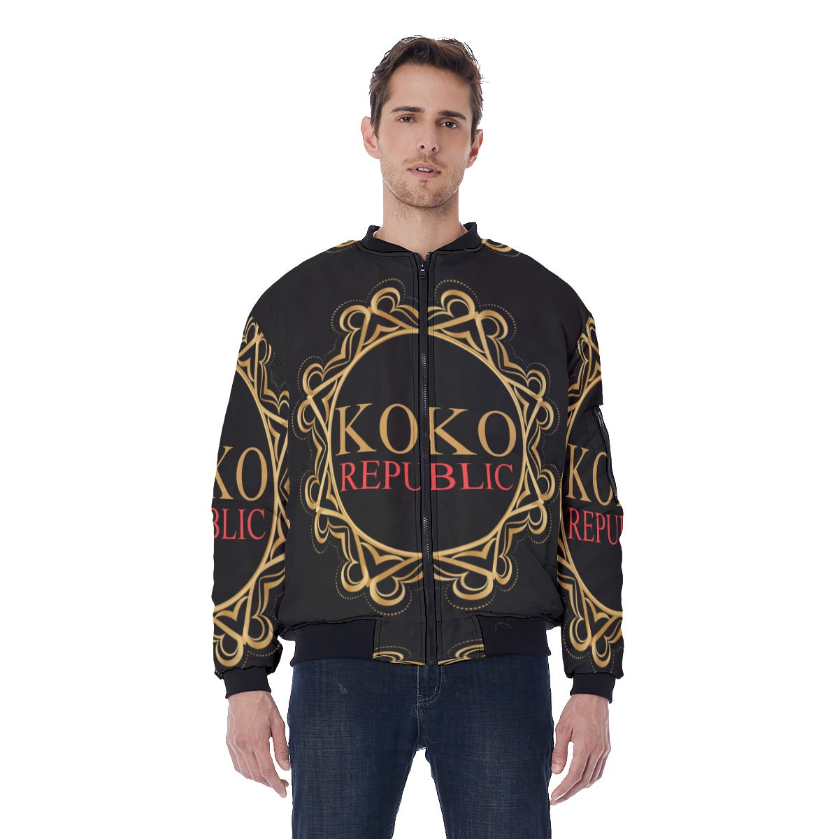 All-Over Print Men's Bomber Jacket