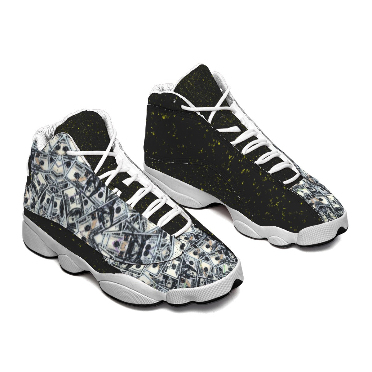 kokorepublic Men's Curved Basketball Shoes With Thick Soles