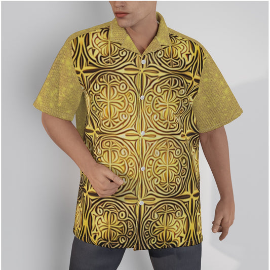 /kokorepublic       All-Over Print Men's Hawaiian Shirt With Button Closure