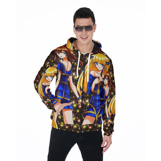 kokorepublic Men's Heavy Fleece Zip Up Hoodie
