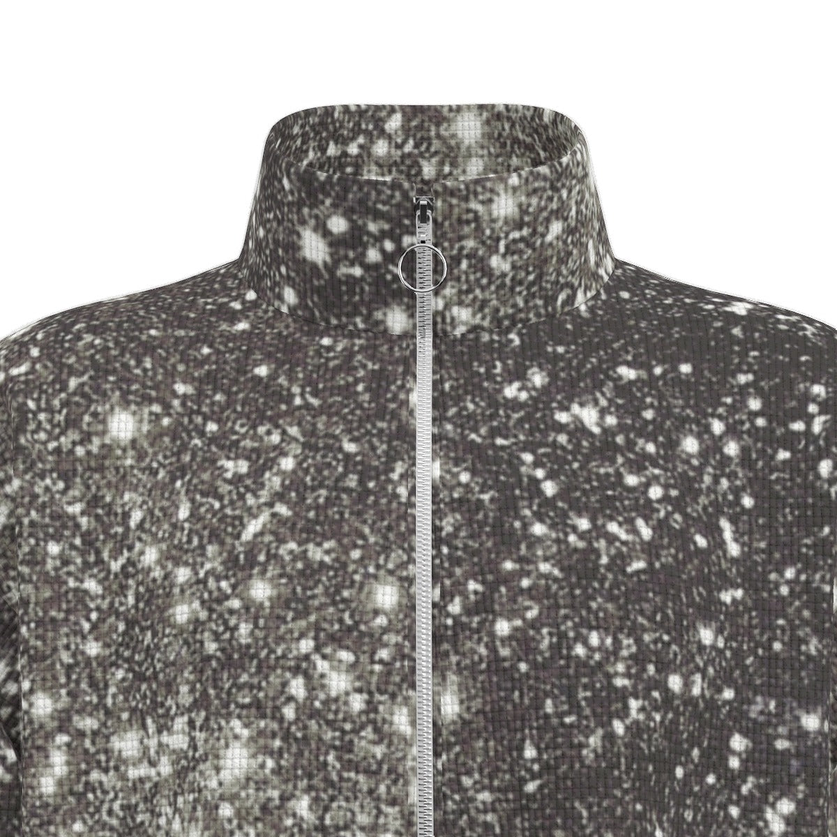 kokorepublic Print Unisex Stand Collar Zipped Jacket