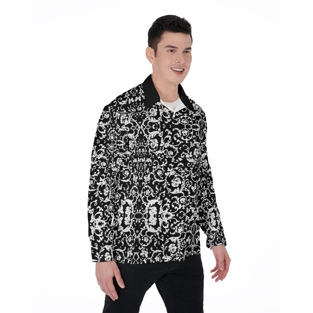 kokorepublic Print Men's Long Sleeve Shirt