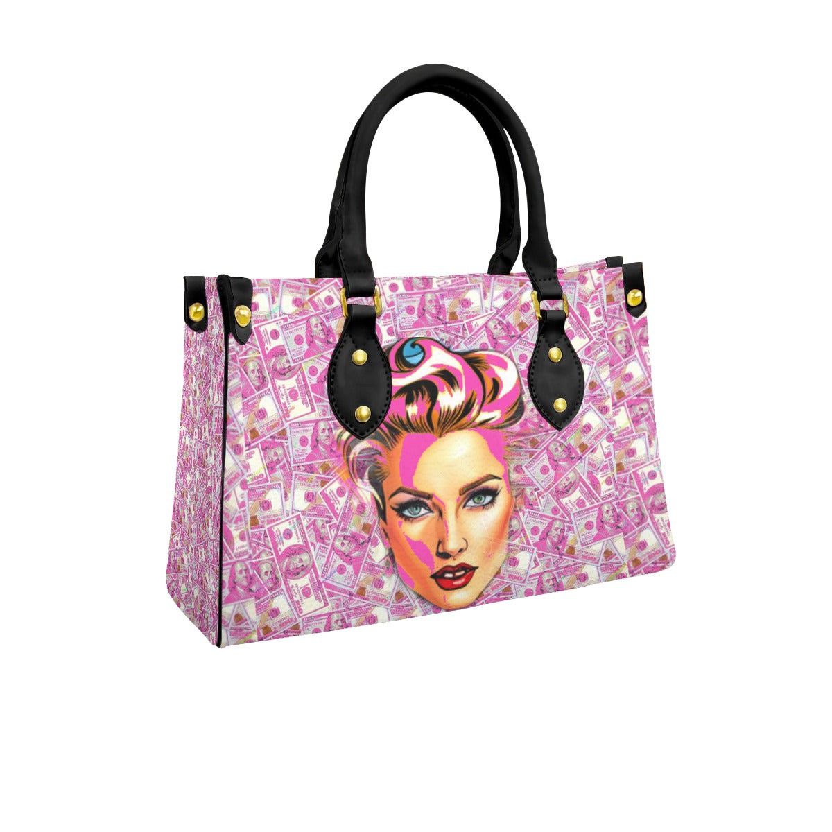 kokorepublic Women's Tote Bag With Black Handle