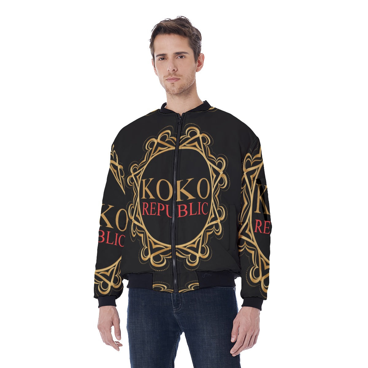 All-Over Print Men's Bomber Jacket