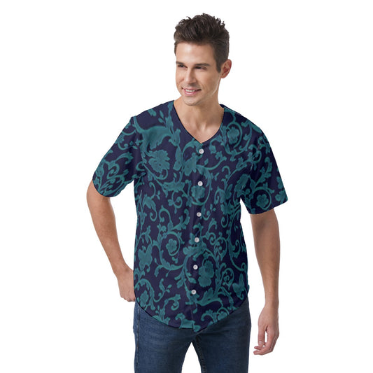 kokorepublic Print Men's Short Sleeve Baseball Jersey