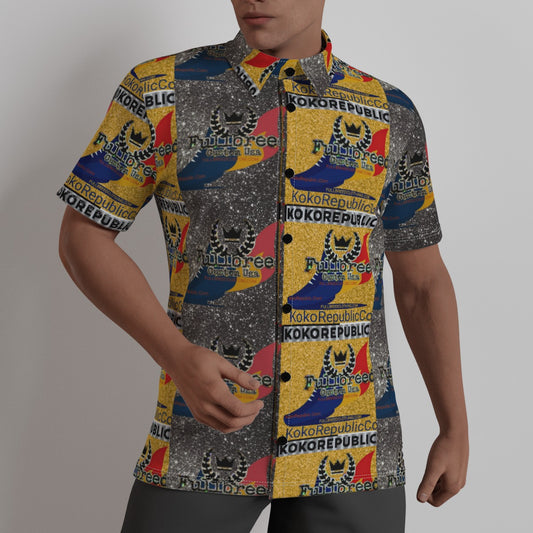 All-Over Print Men's Shirt