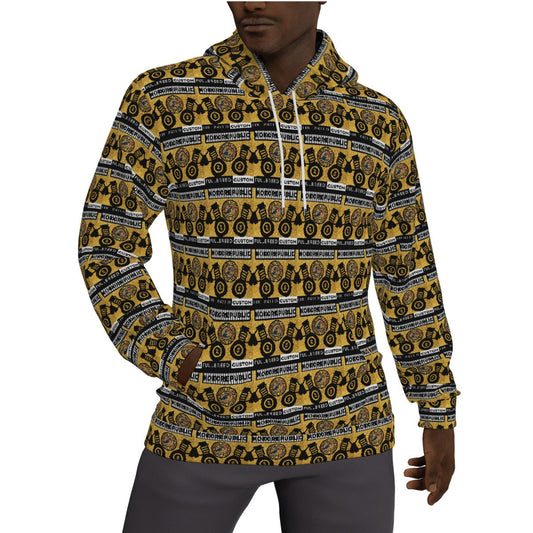 KokoRepublic All-Over Print Men's Thicken Pullover Hoodie