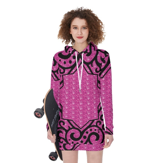 All-Over Print Women's Long Hoodie