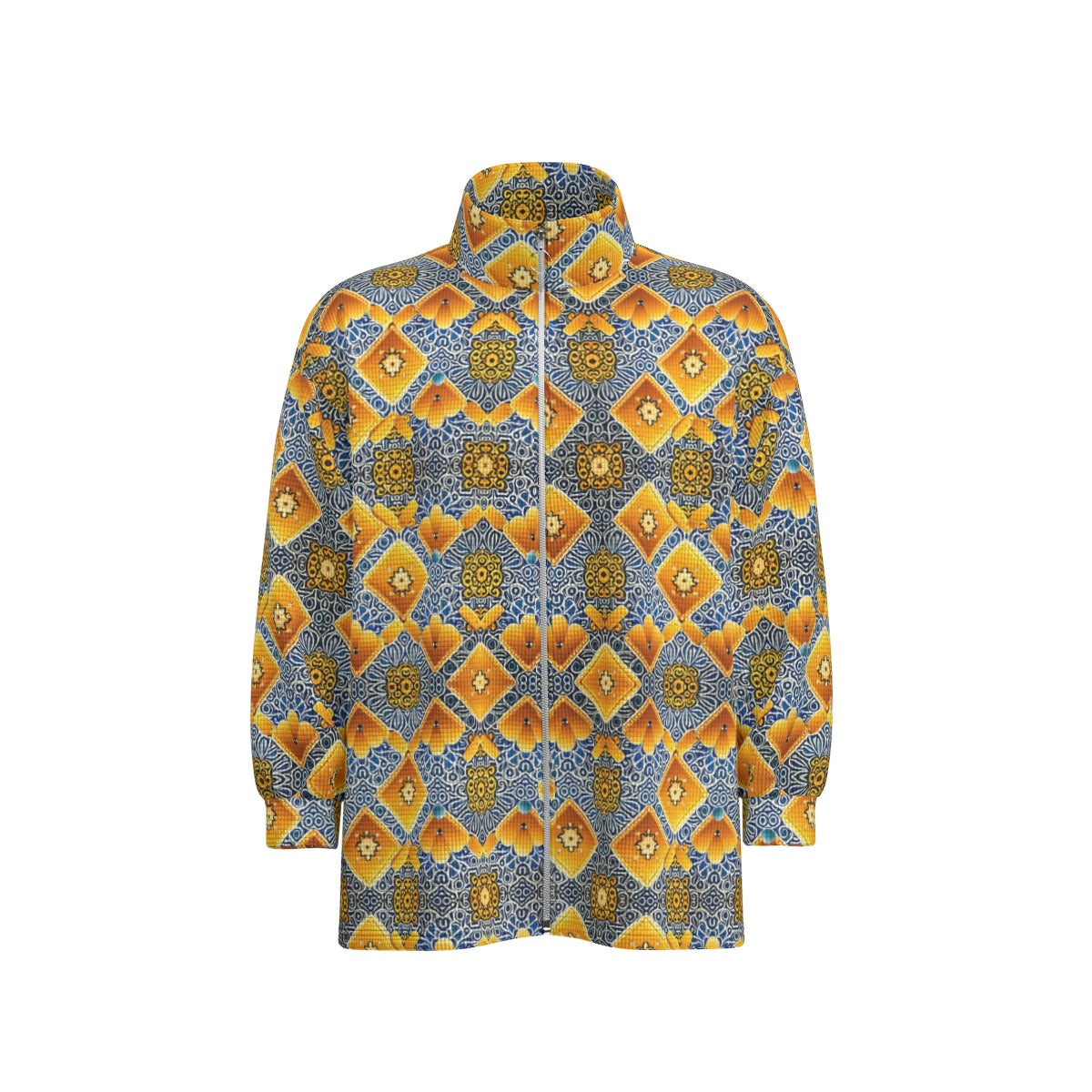 kokorepublic  Unisex Stand Collar Zipped Jacket