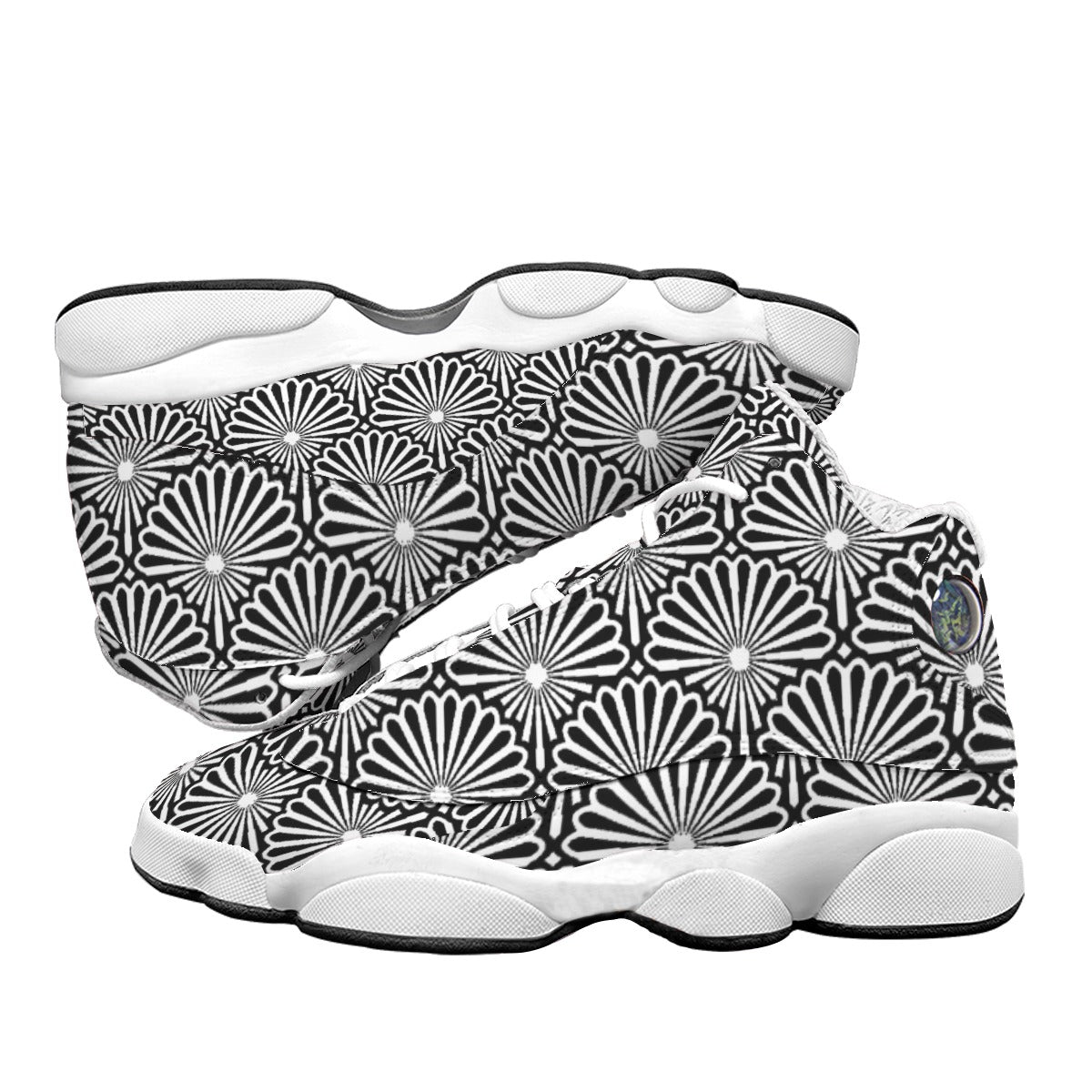 Kokorepublic Men's Curved Basketball Shoes With Thick Soles