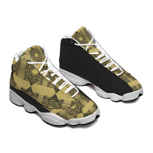 kokorepublic Men's Curved Basketball Shoes With Thick Soles