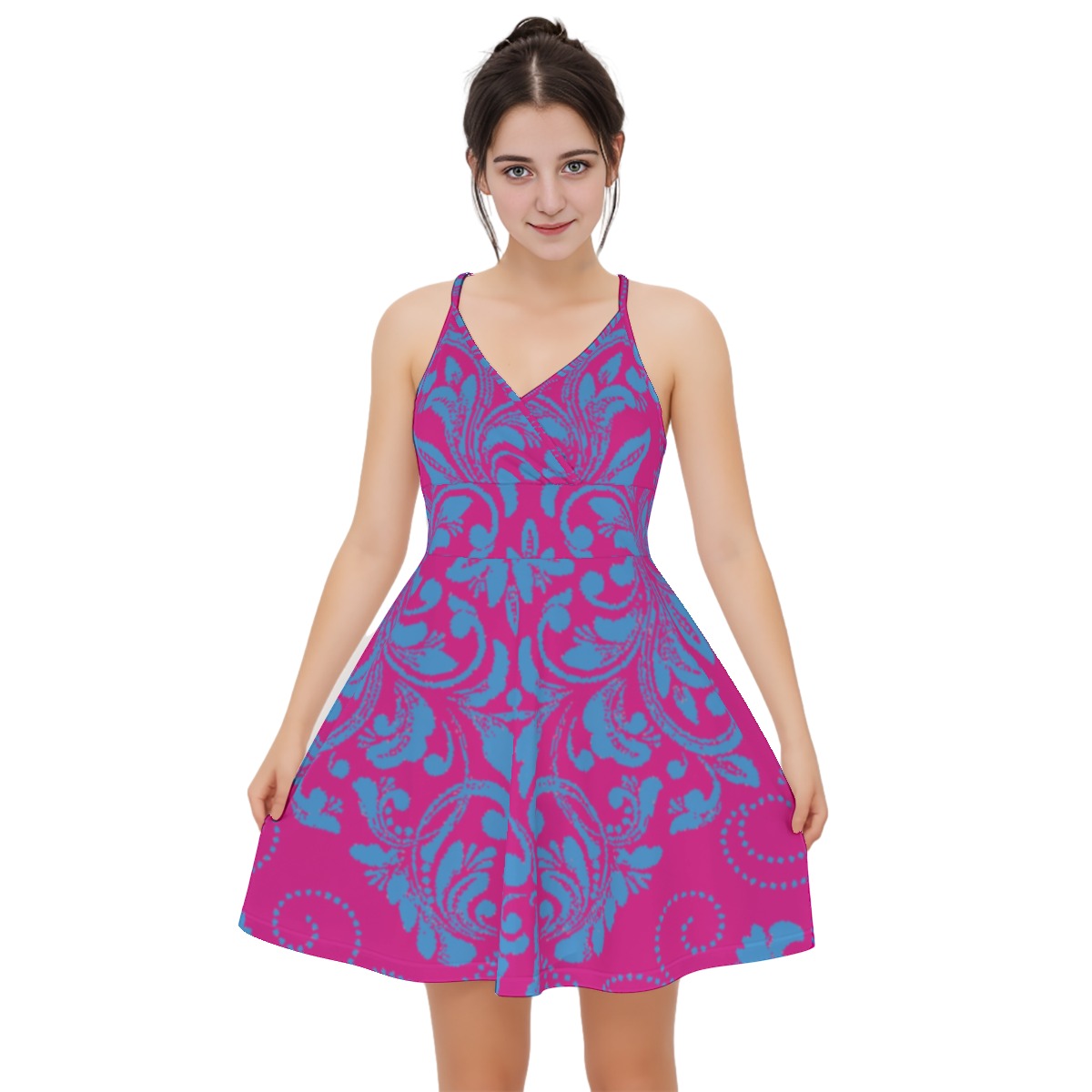 kokorepublic Print Women‘s Cross Cami Dress