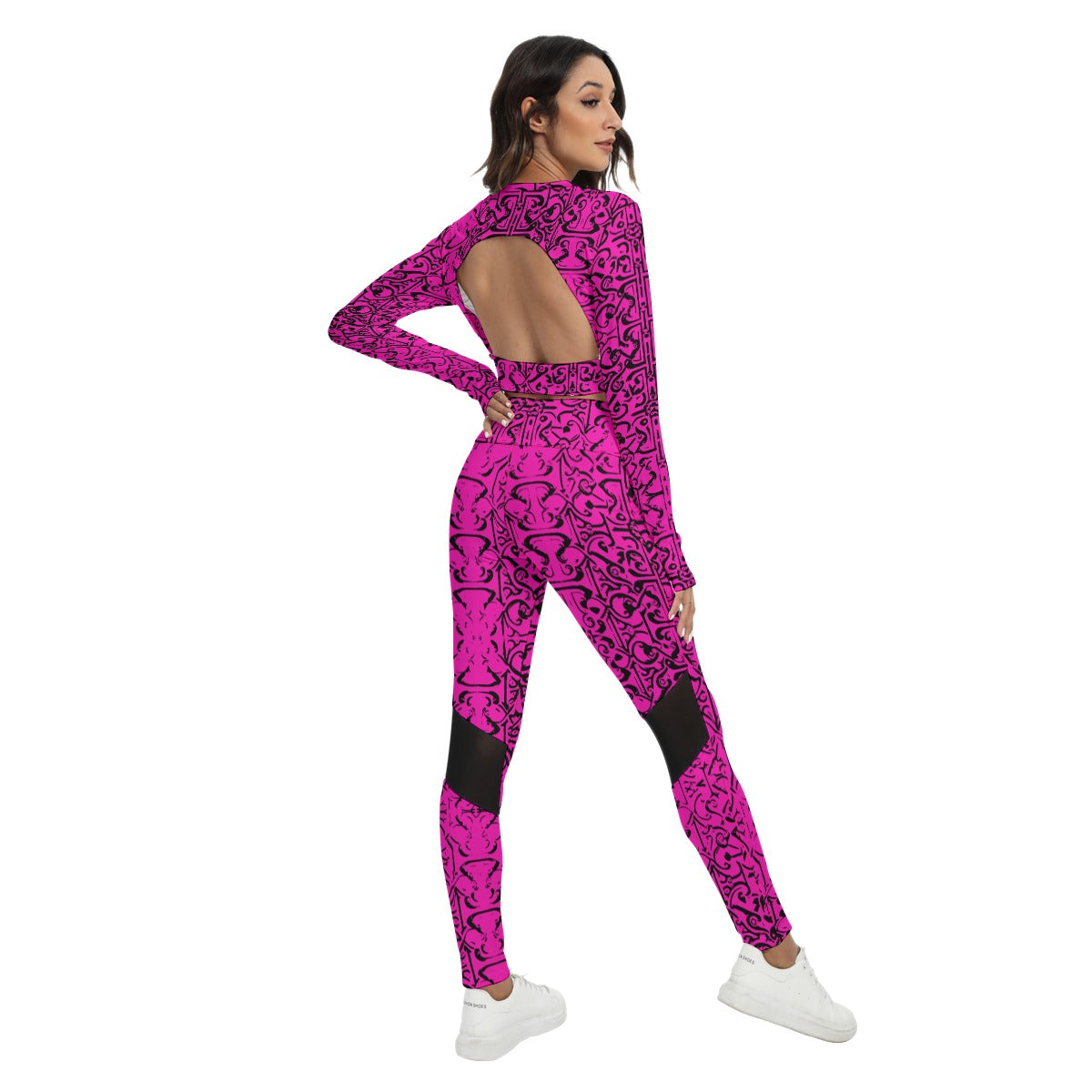 kokorepublic  Women's Sport Set With Backless Top And Leggings