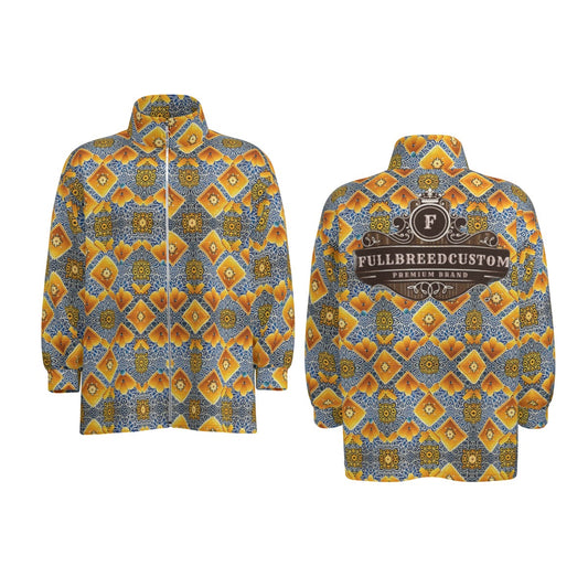 kokorepublic  Unisex Stand Collar Zipped Jacket