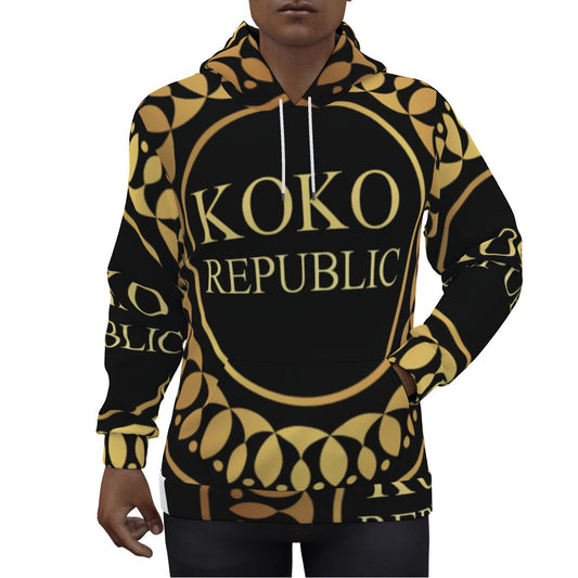 Koko Republic All-Over Print Men's Pullover Hoodie