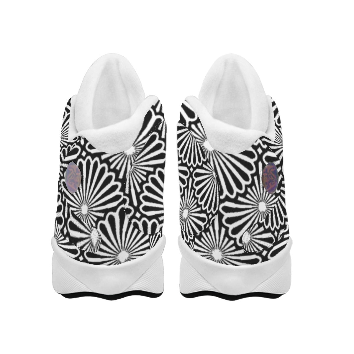 Kokorepublic Men's Curved Basketball Shoes With Thick Soles
