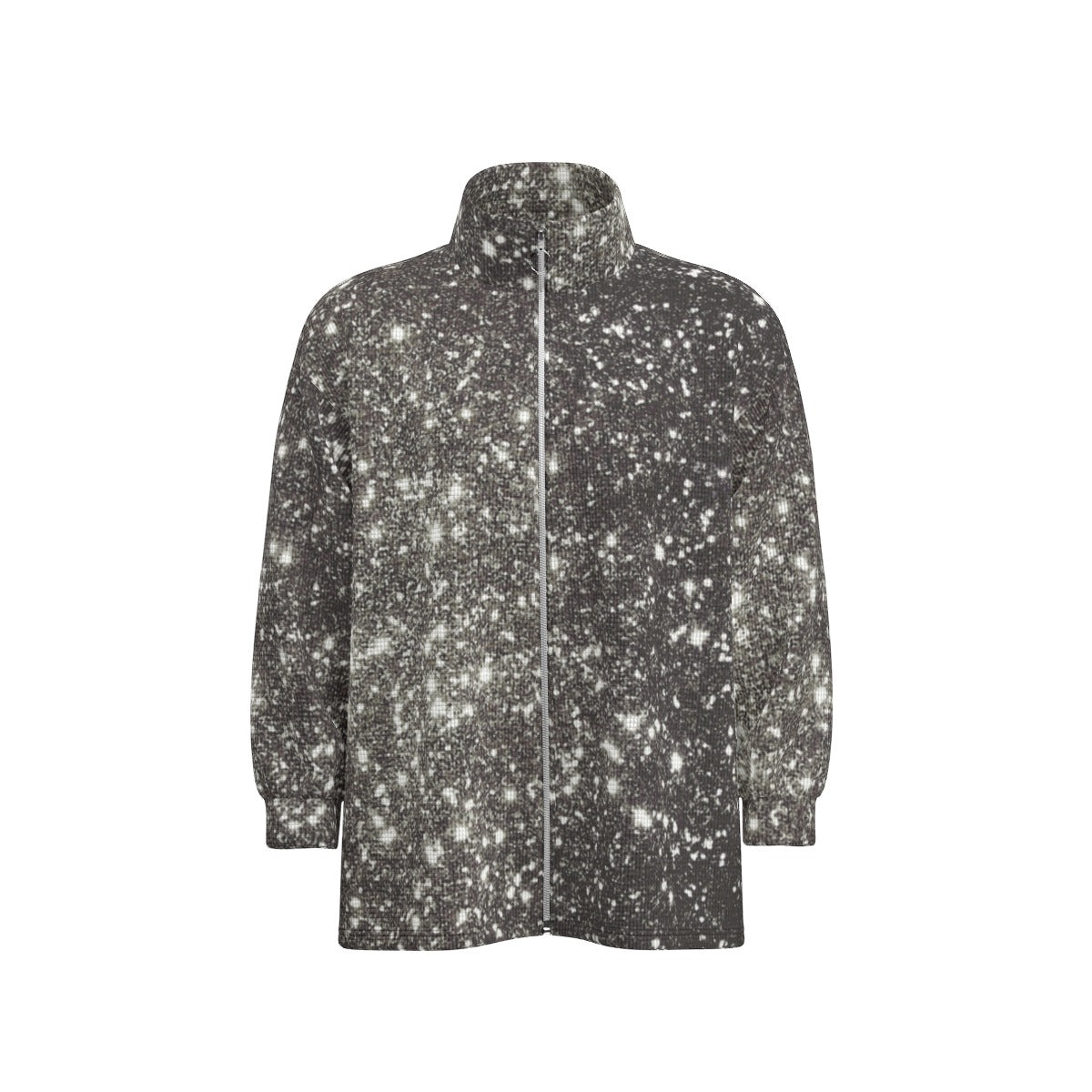 kokorepublic Print Unisex Stand Collar Zipped Jacket