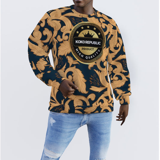 All-Over Print Men's Sweater