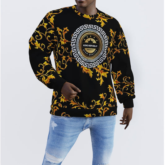All-Over Print Men's Sweater