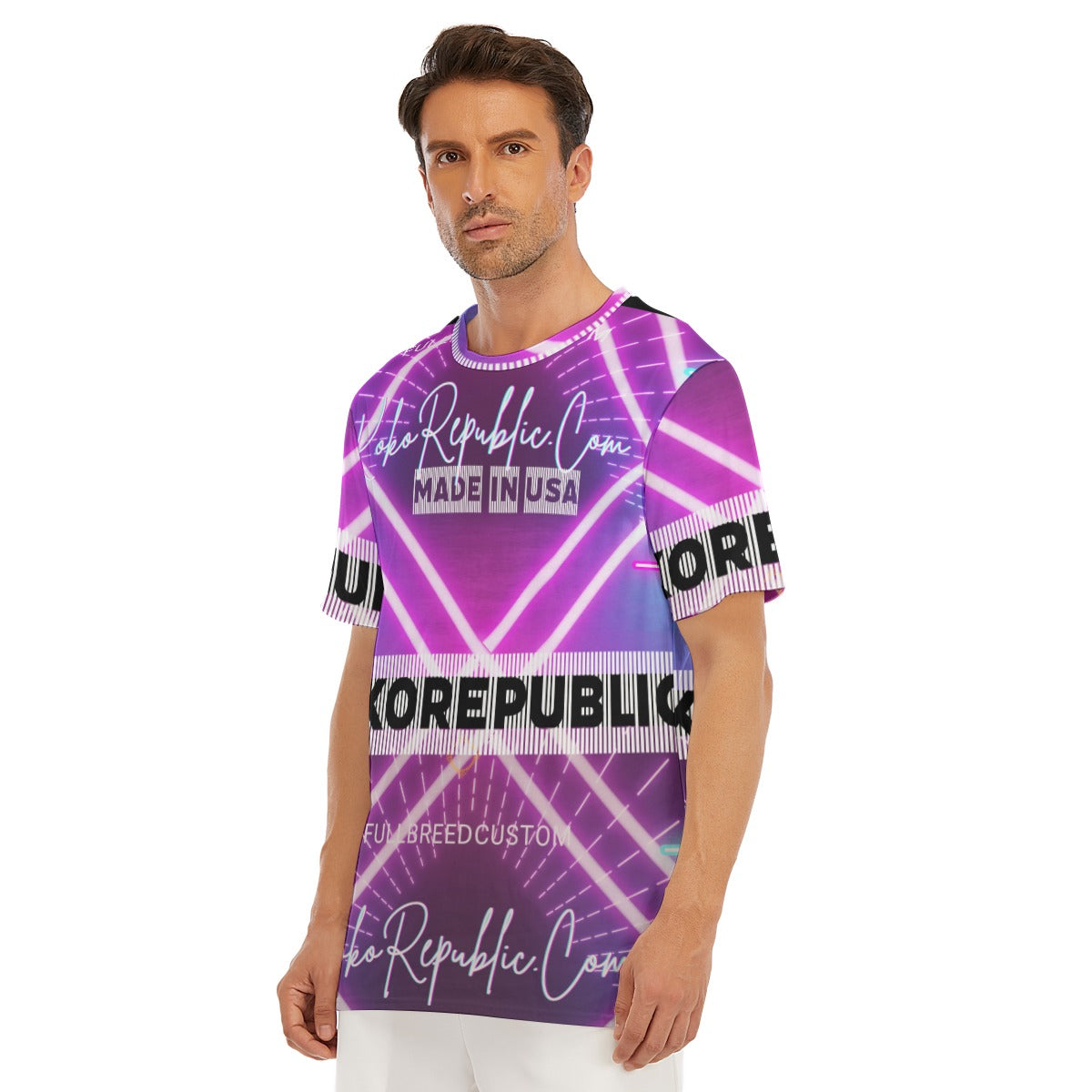 All-Over Print Men's O-Neck T-Shirt | 190GSM Cotton