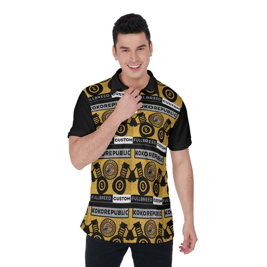 All-Over Print Men's Polo Shirt