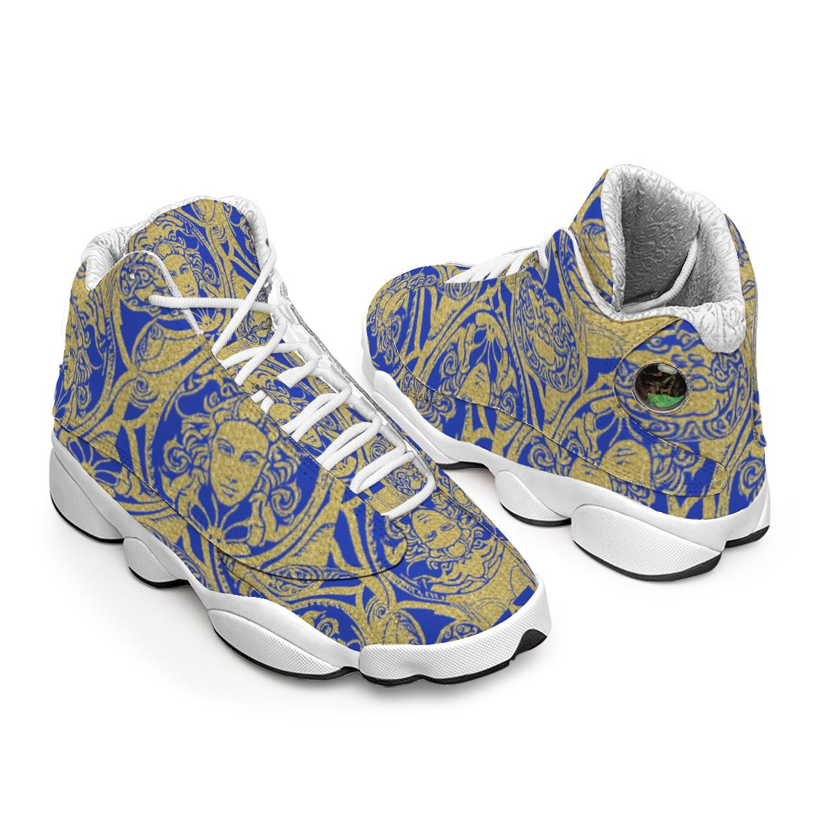 Kokorepublic Men's Curved Basketball Shoes With Thick Soles