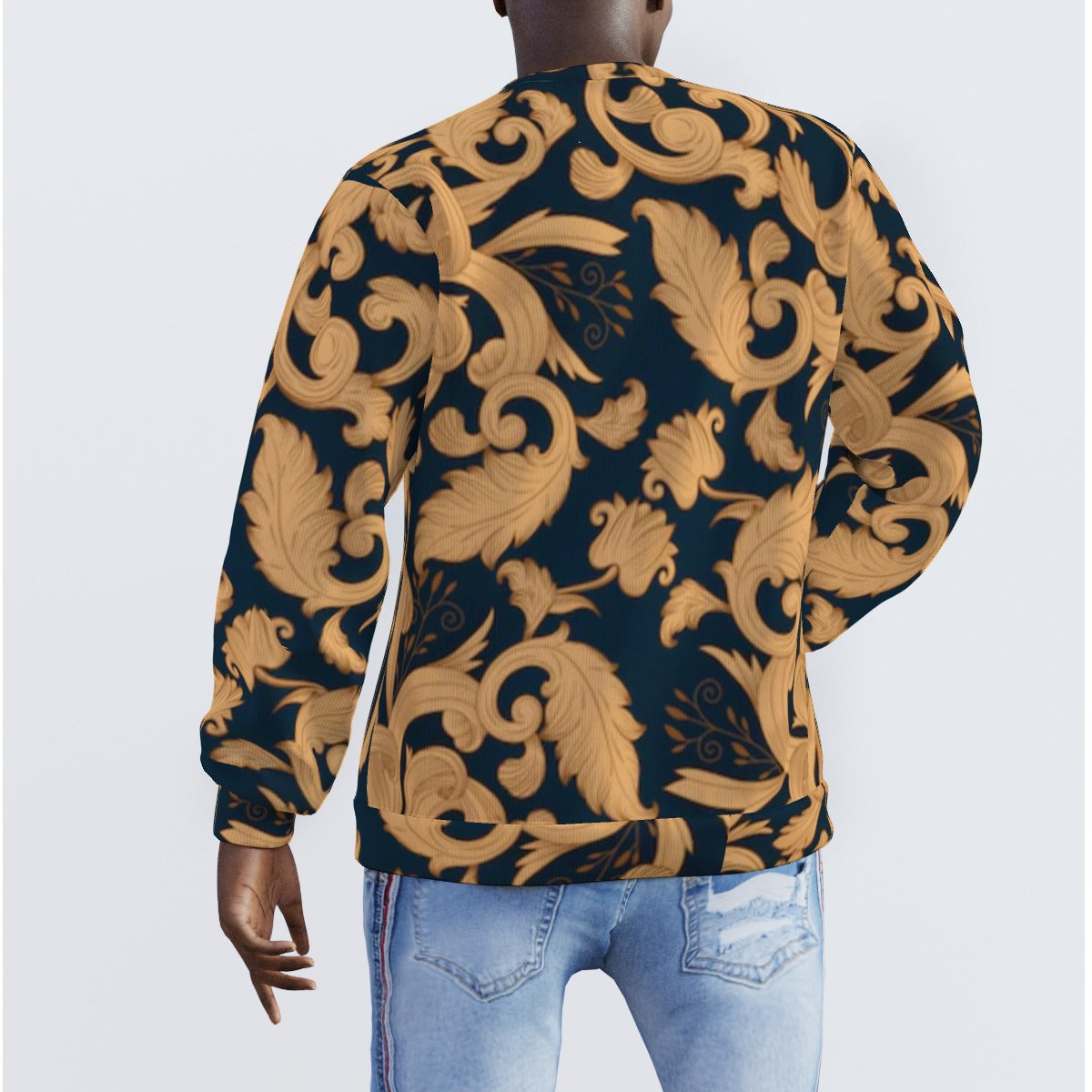 All-Over Print Men's Sweater
