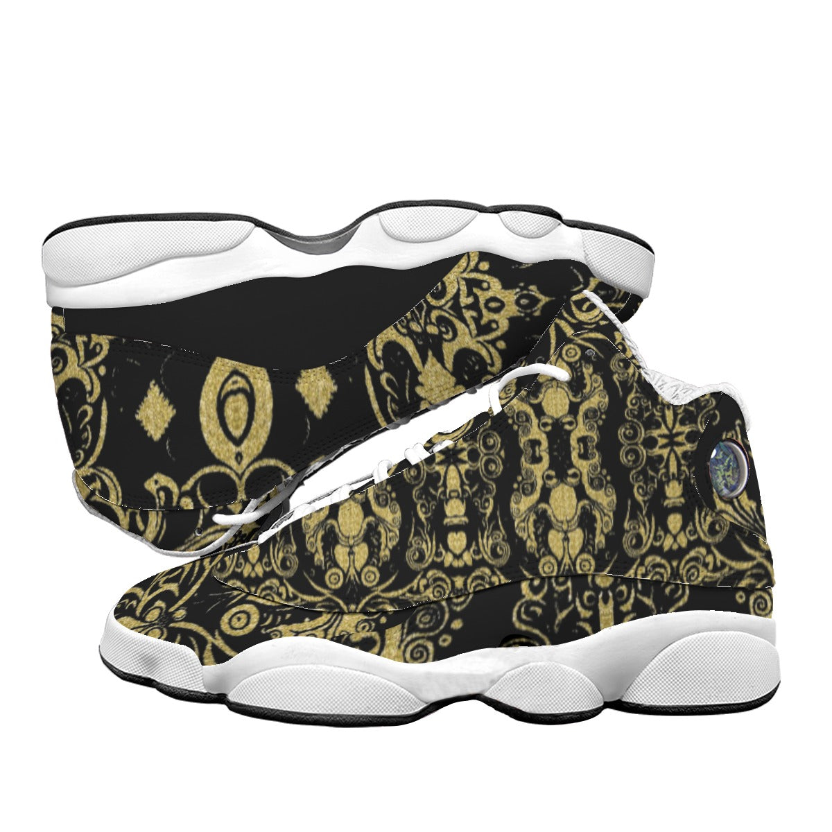 Kokorepublic Men's Curved Basketball Shoes With Thick Soles