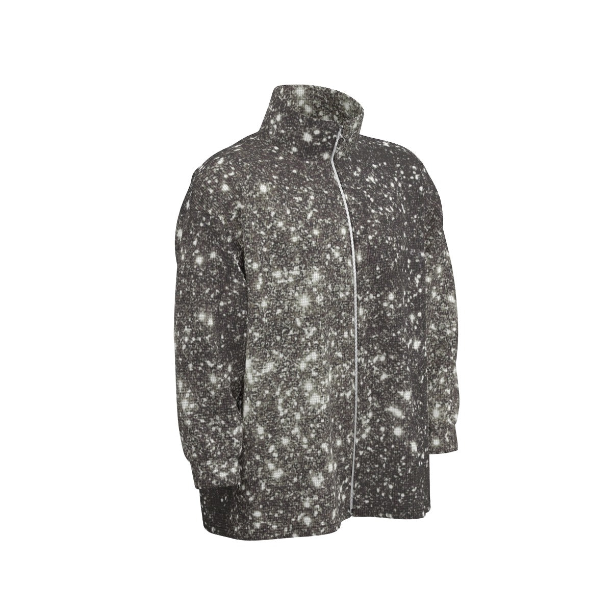 kokorepublic Print Unisex Stand Collar Zipped Jacket