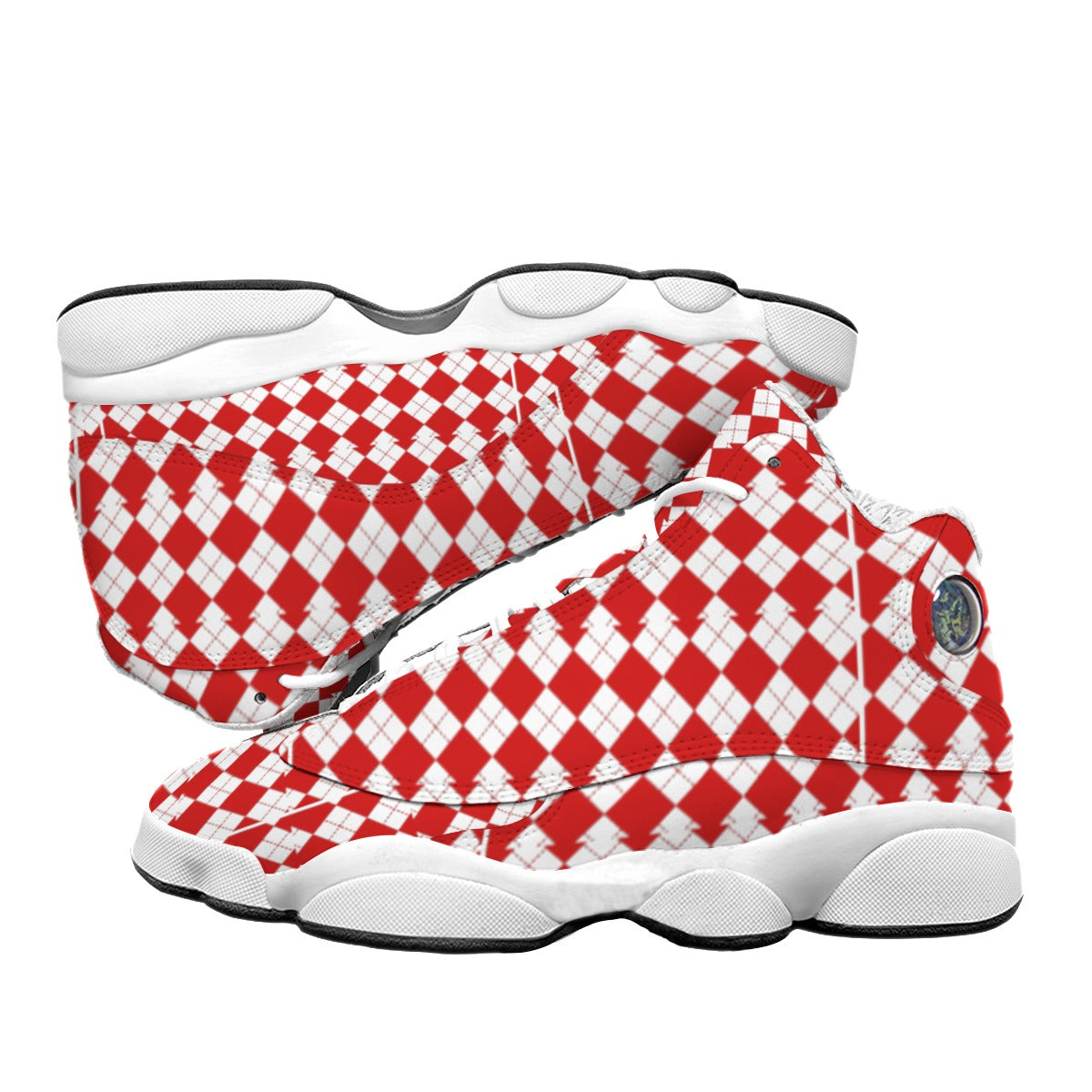 Men's Curved Basketball Shoes With Thick Soles