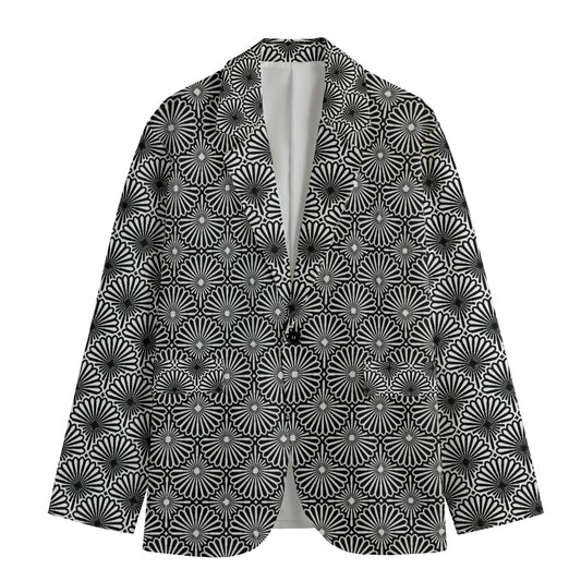 kokorepublic Men's Casual Flat Lapel Collar Blazer | 245GSM Cotton