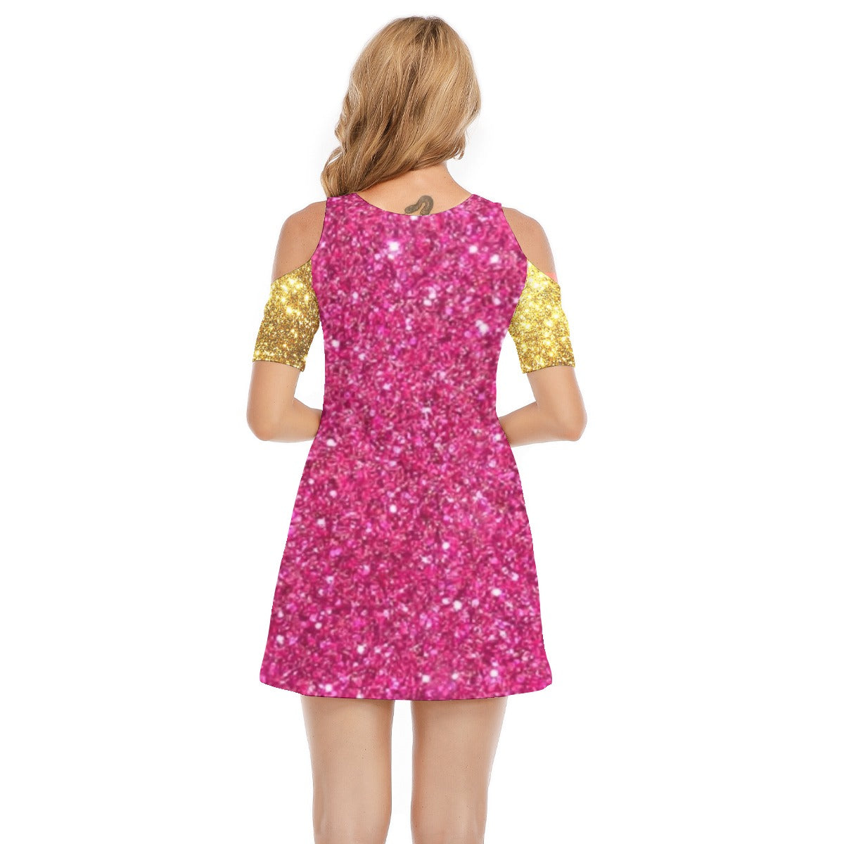 Kokorepublic  Women's Cold Shoulder Dress | 190GSM Cotton