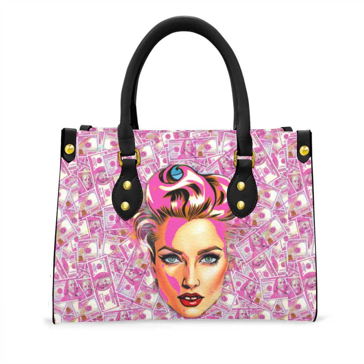 kokorepublic Women's Tote Bag With Black Handle