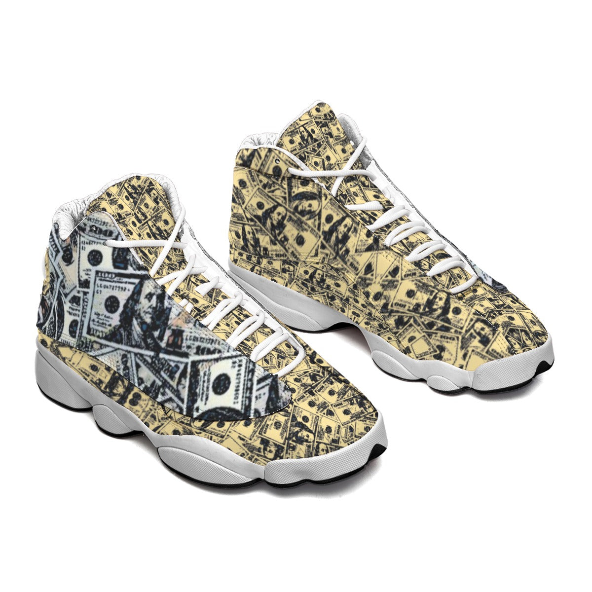 Kokorepublic Men's Curved Basketball Shoes With Thick Soles